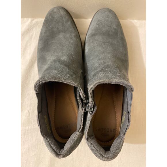 Earth Origins Women's Size 9 Christine Ankle Boots Booties Blue Suede‎ - Picture 5 of 7